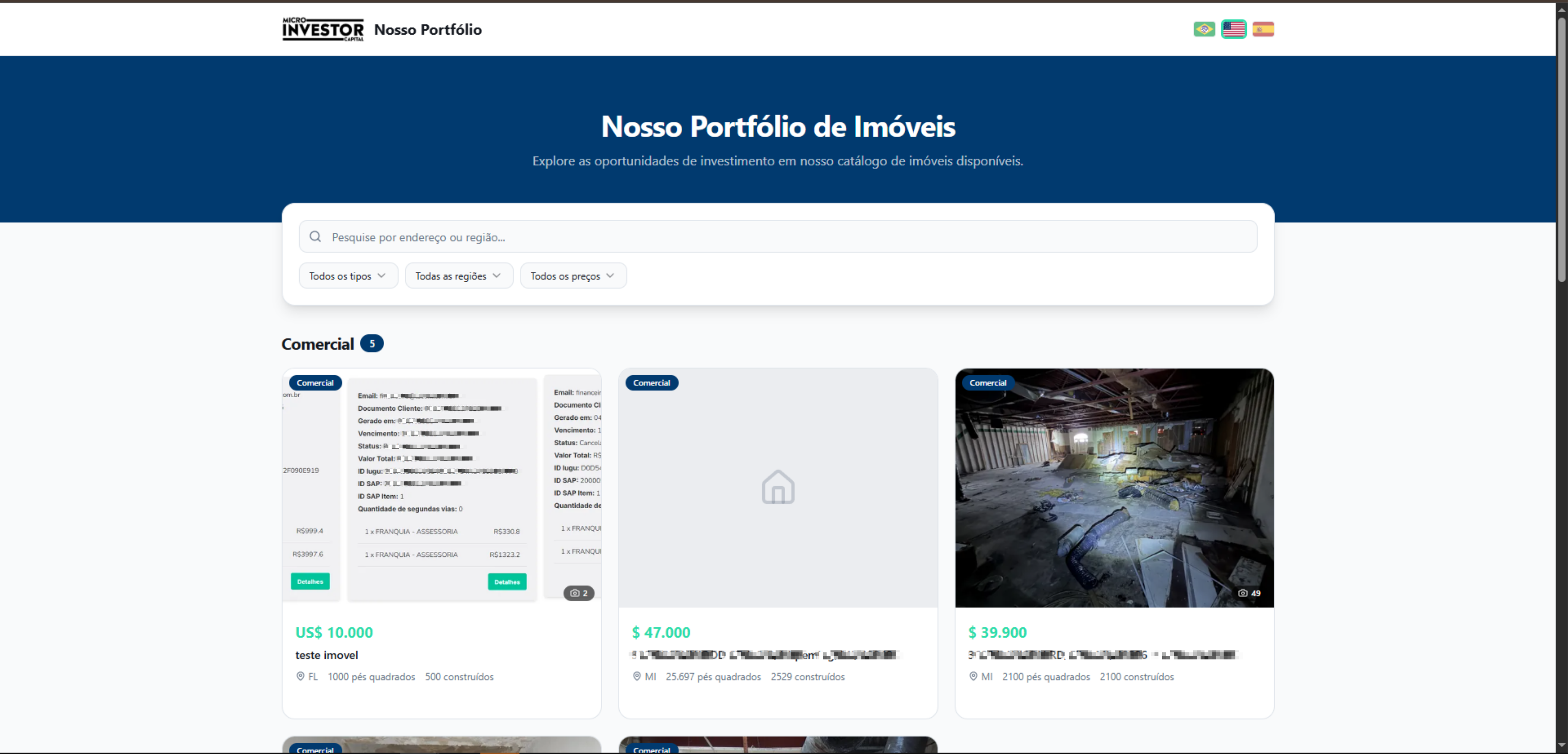Public-facing portfolio catalog for prospective LPs